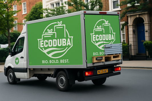 Ecoduba delivery van in South London street