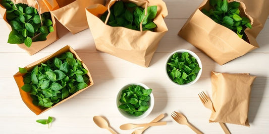 Compostable food containers and bags.