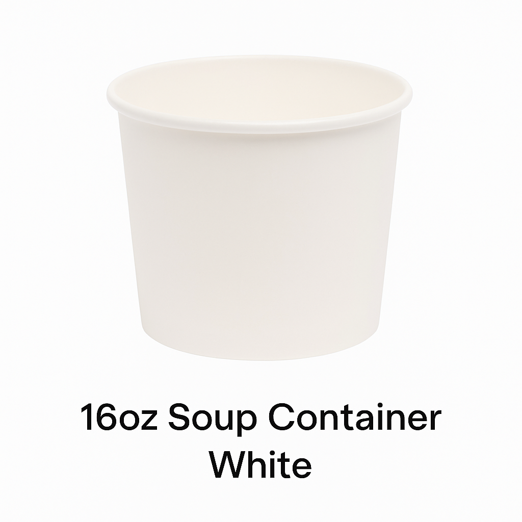 16oz Soup Container White
