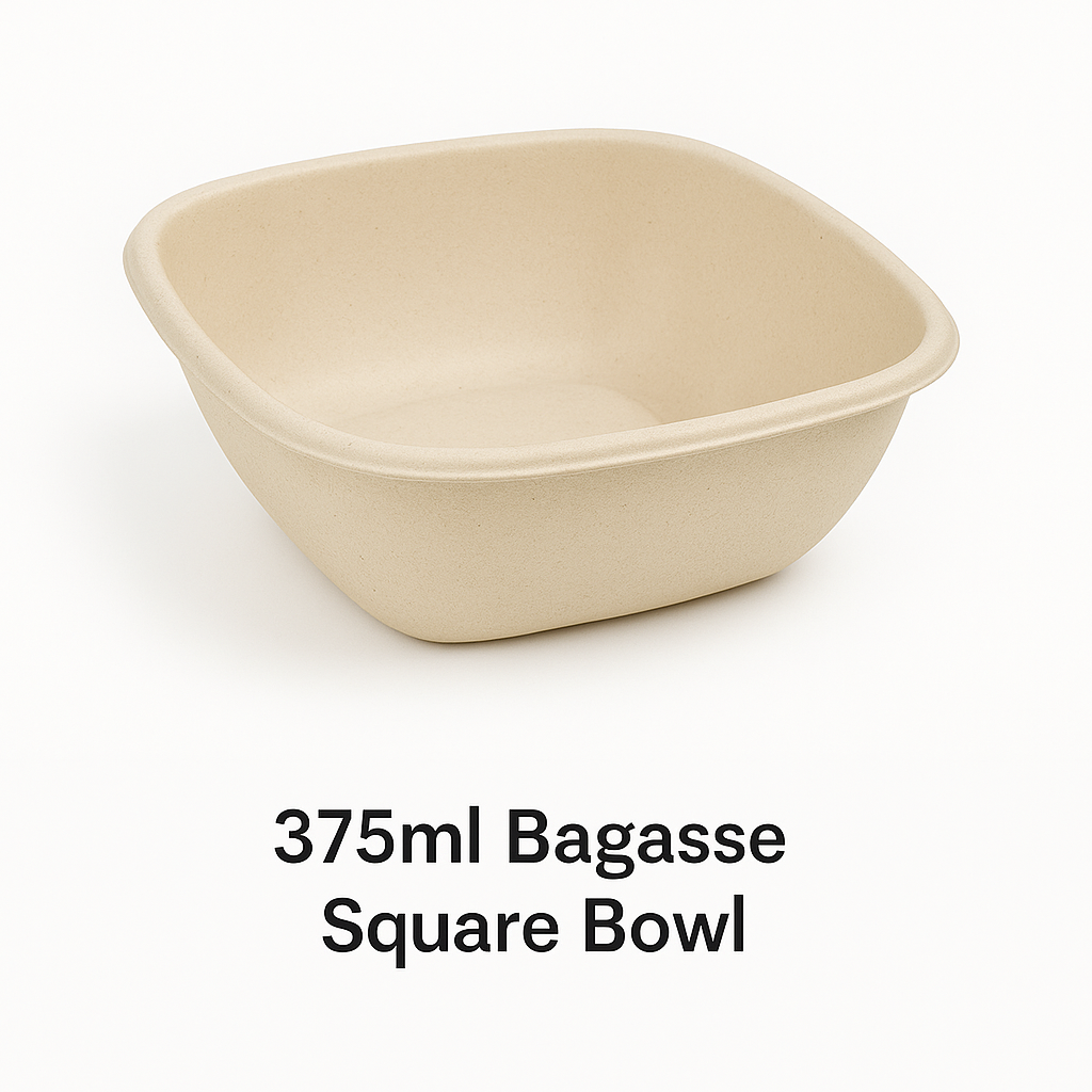 375ml Bagasse Square Bowl