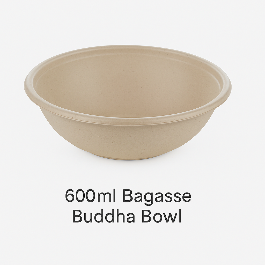 600ml Bagasse Buddha Bowl