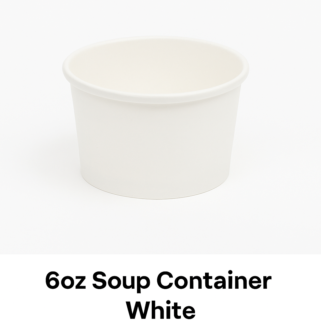 6oz Soup Container White