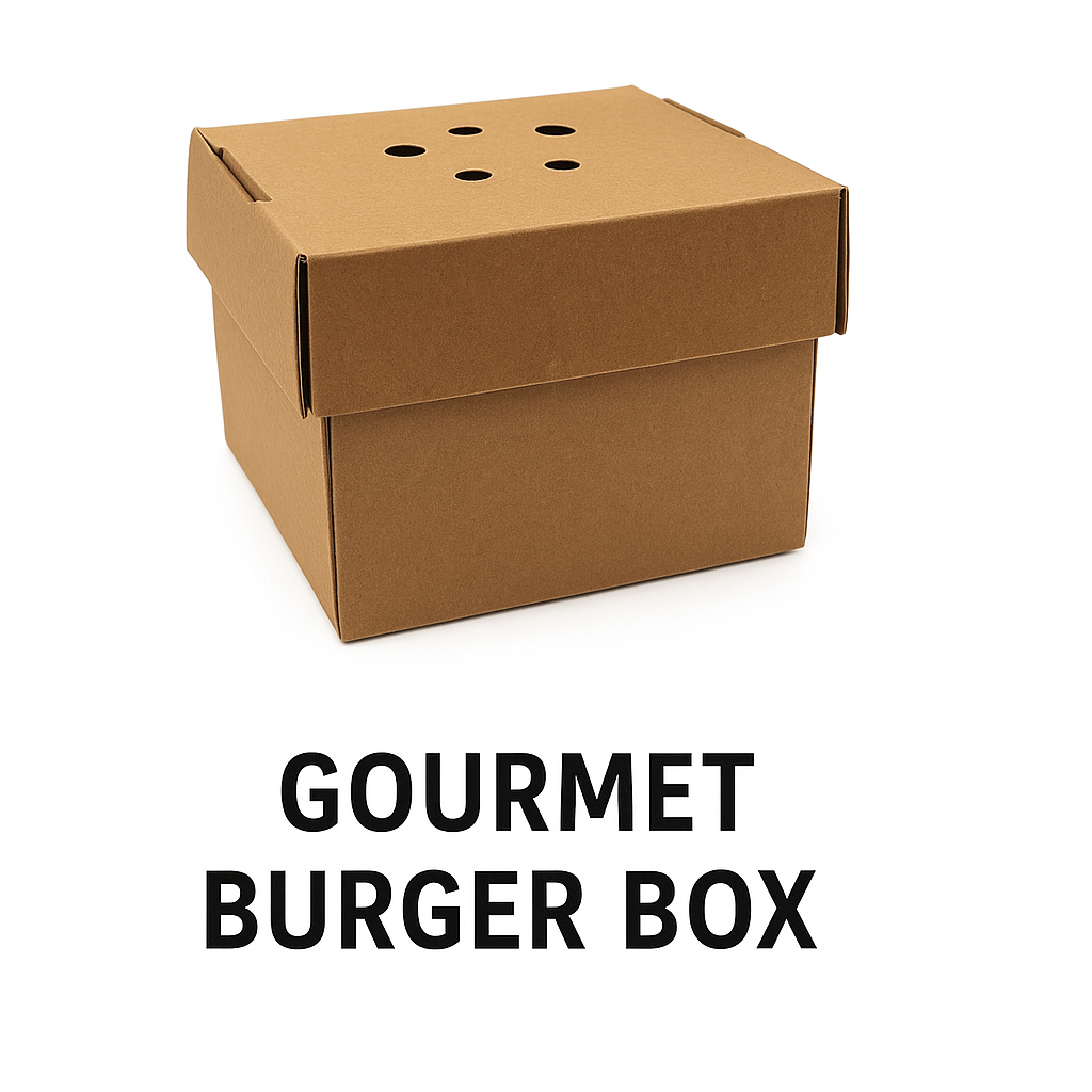Gourmet Burger box Kraft