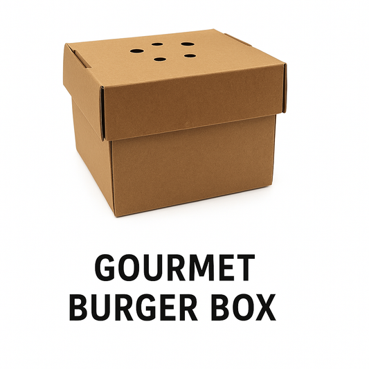 Gourmet Burger box Kraft