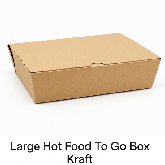Large Hot Food To Go Box Kraft