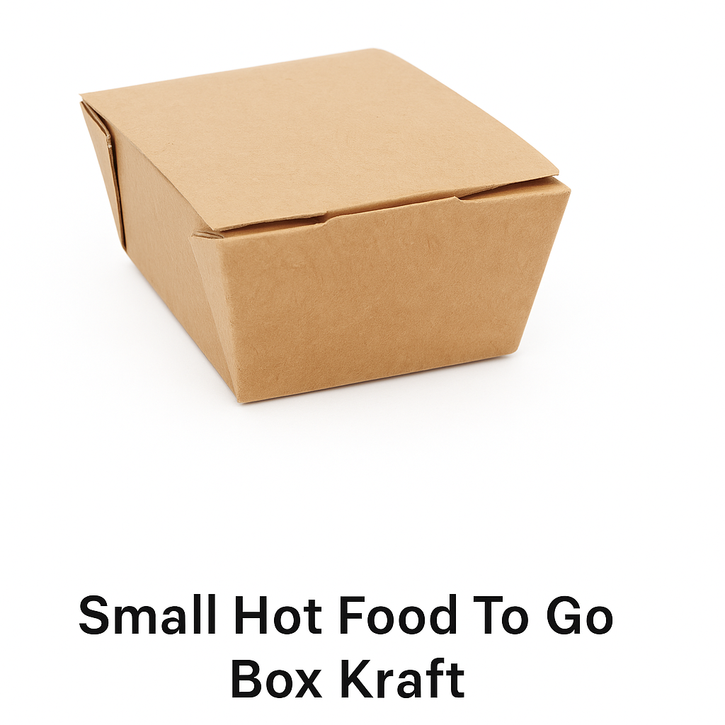 Small Hot Food To Go Box Kraft