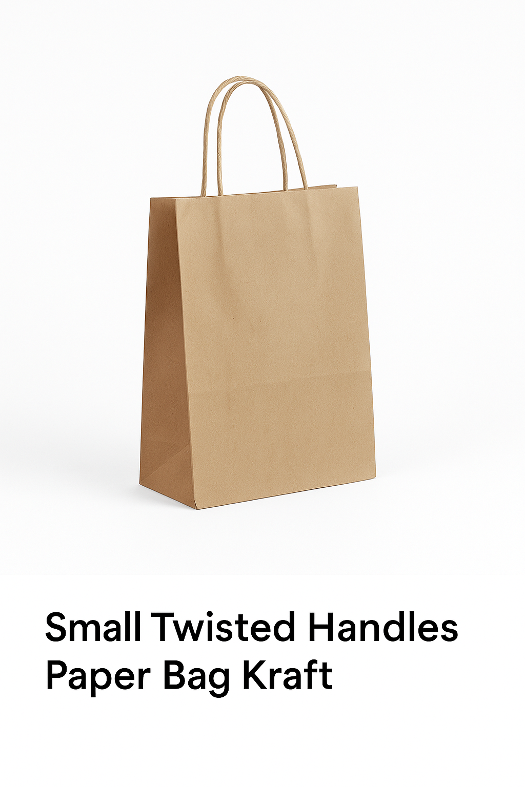 Small Twisted Handles Paper Bag Kraft