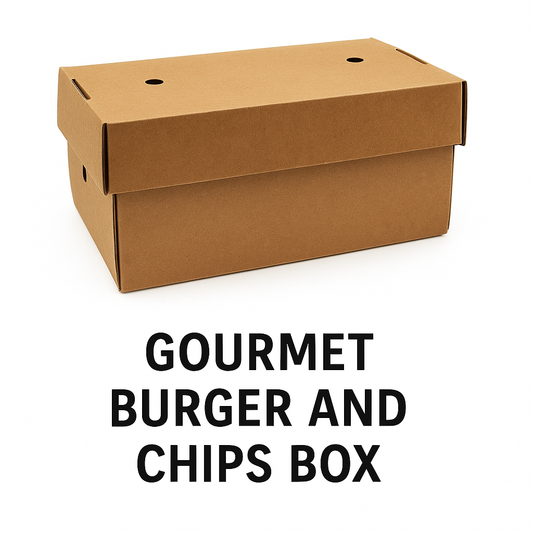 Gourmet Burger and Chips Box KRAFT