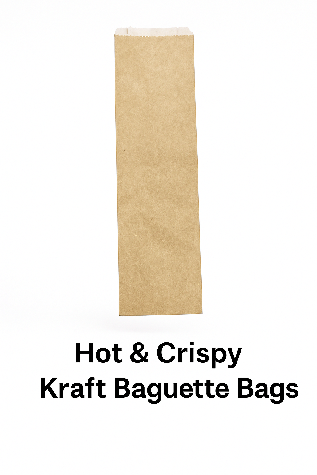 Hot & Crispy Kraft Baguette Bags €“ Greaseproof Ventilated Takeaway Bags for Warm Sandwiches & Subs