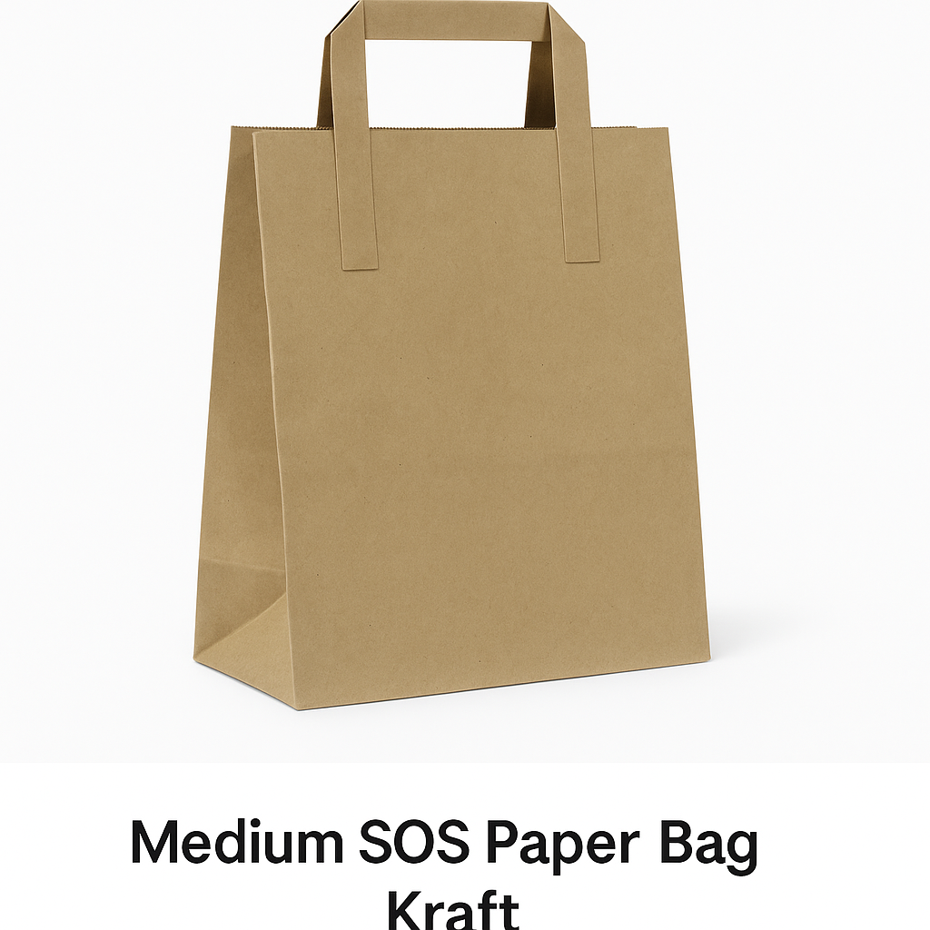 Medium SOS Paper Bag Kraft