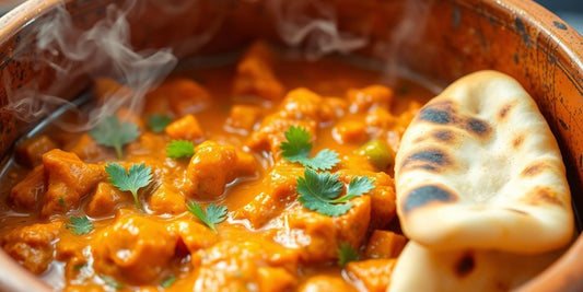 Indian food steaming in a traditional clay pot.