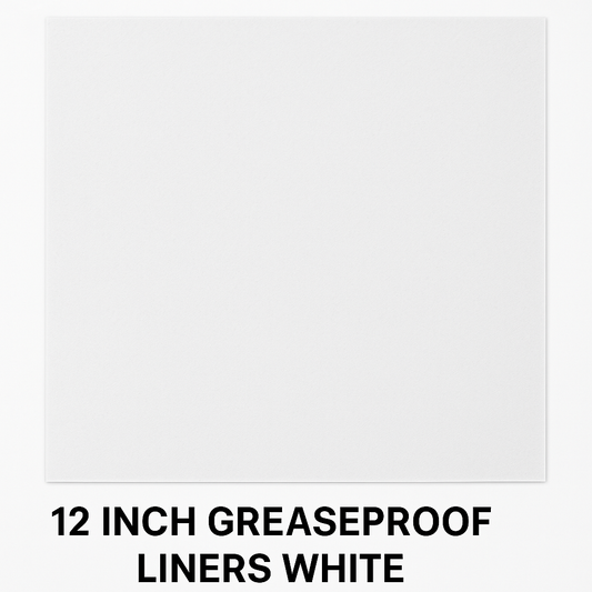 12 Inch Grease proof liners White