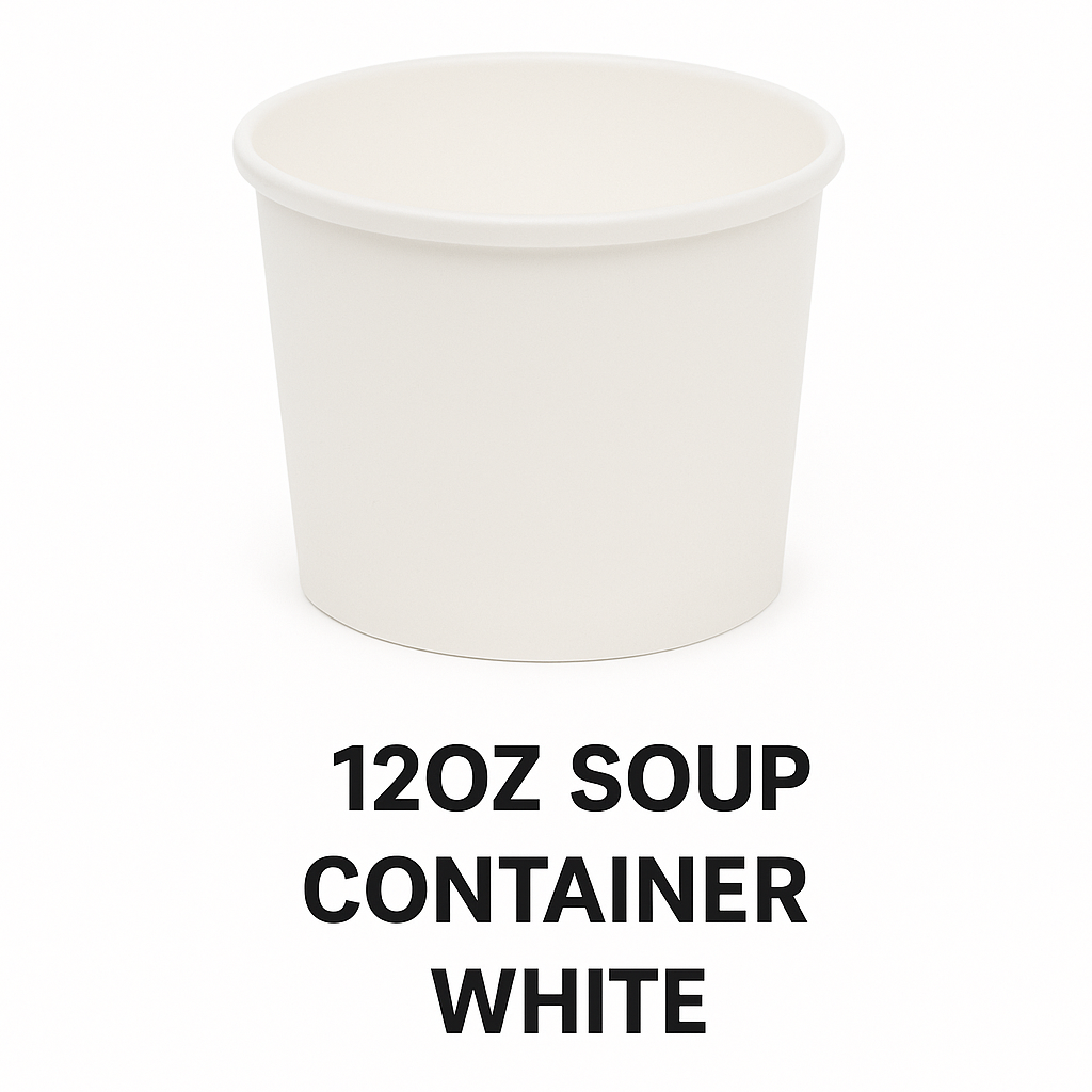 12oz Soup Container White