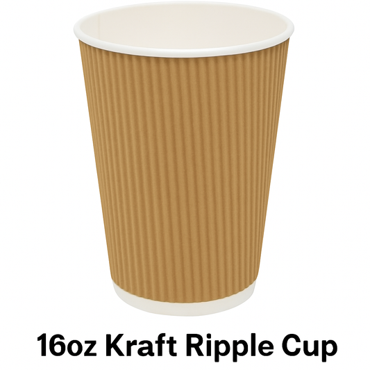 16oz Kraft Ripple Cup