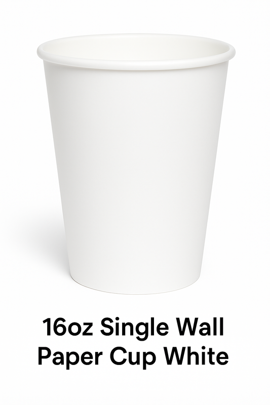 10oz Single Wall Paper Cup White
