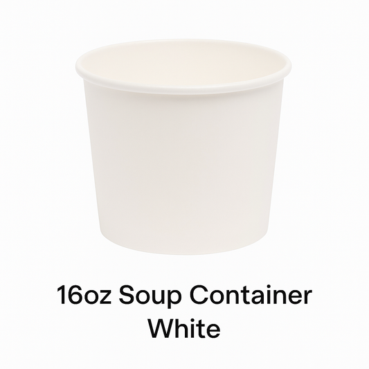 16oz Soup Container White