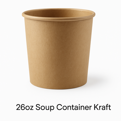26oz Soup Container Kraft