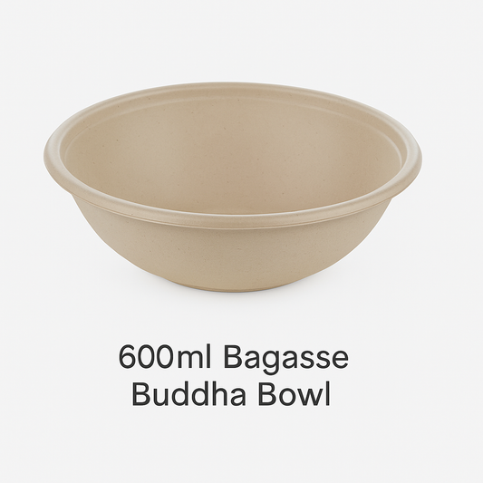 600ml Bagasse Buddha Bowl