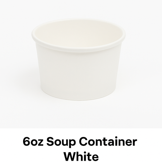 6oz Soup Container White