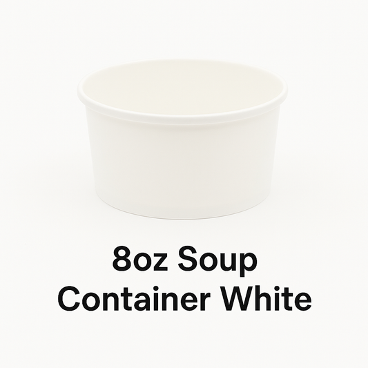 8oz Soup Container White