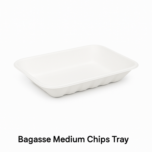 Bagasse Medium Chips Tray
