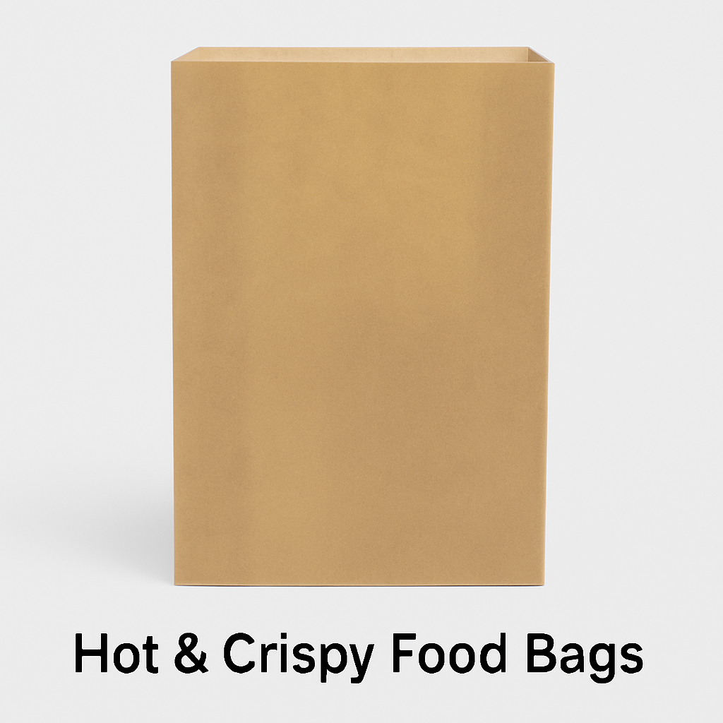 Hot & Crispy Food Bags €“ Greaseproof Takeaway Bags for Fried and Toasted Foods