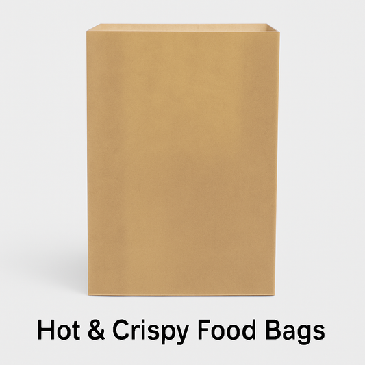 Hot & Crispy Food Bags €“ Greaseproof Takeaway Bags for Fried and Toasted Foods