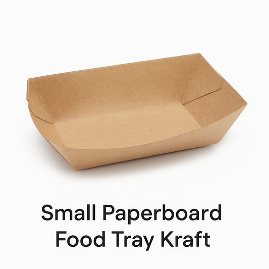 Small Paperboard Food Tray Kraft