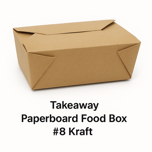 Takeaway Paperboard Food Boxes #8 Kraft