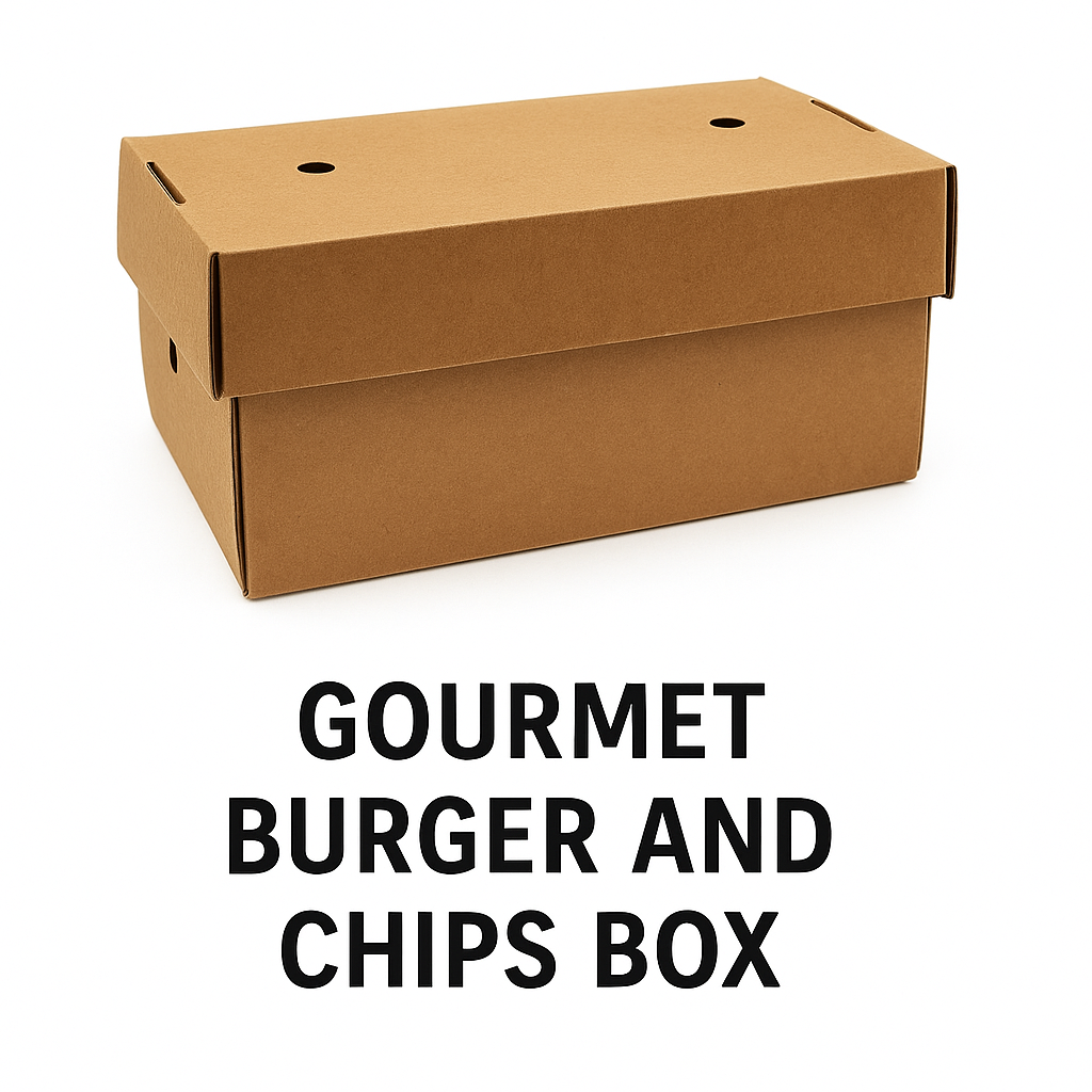 Gourmet Burger and Chips Box KRAFT