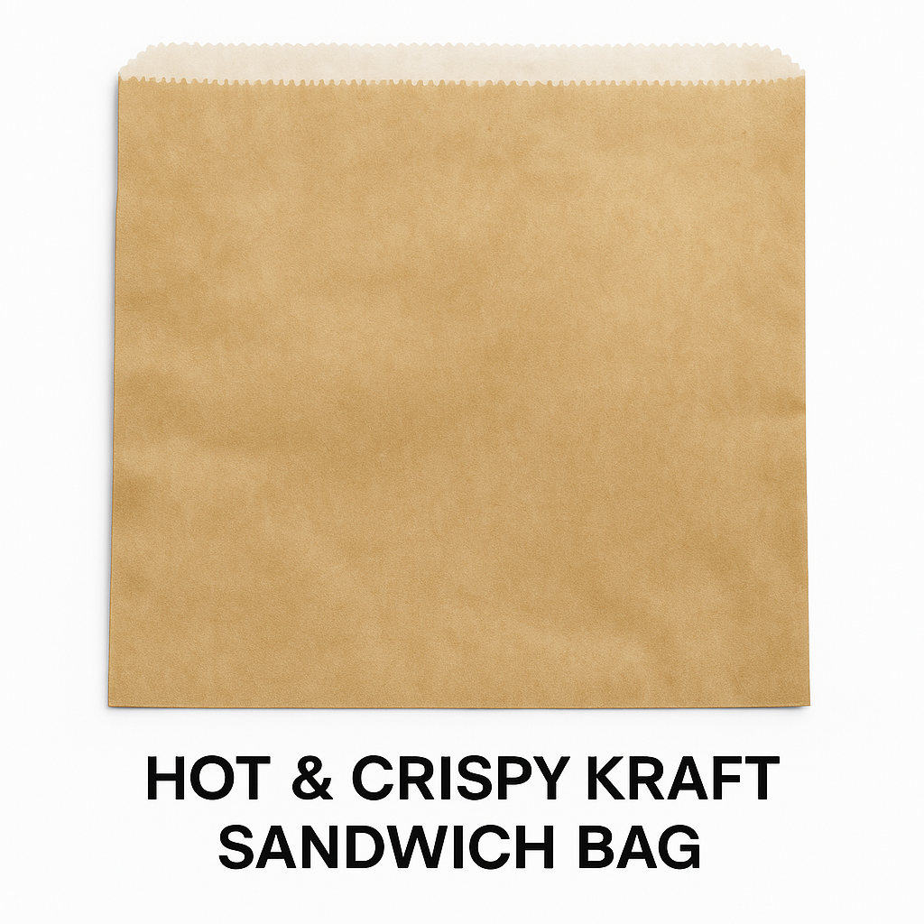 Hot & Crispy Kraft Sandwich Bag