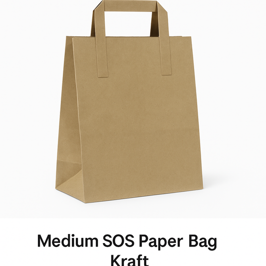 Medium SOS Paper Bag Kraft