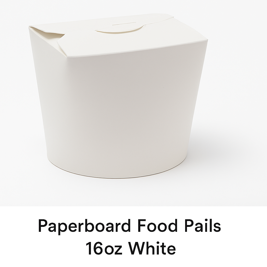 Paperboard Food Pails 16oz White