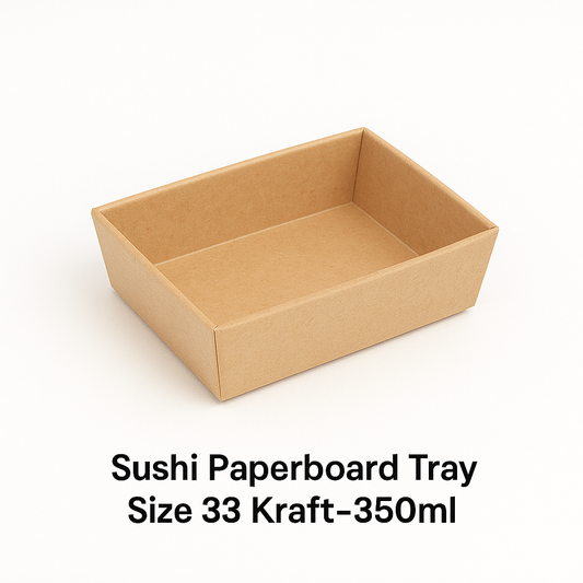 Sushi Paperboard Tray Size #3 Kraft - 350ml