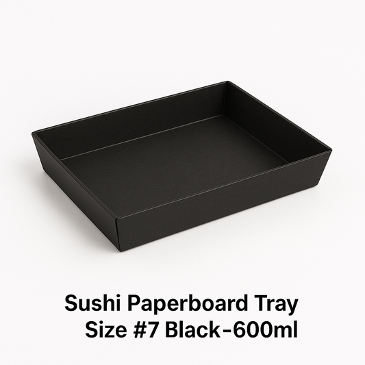 Sushi Paperboard Tray Size #1 Black - 260ml